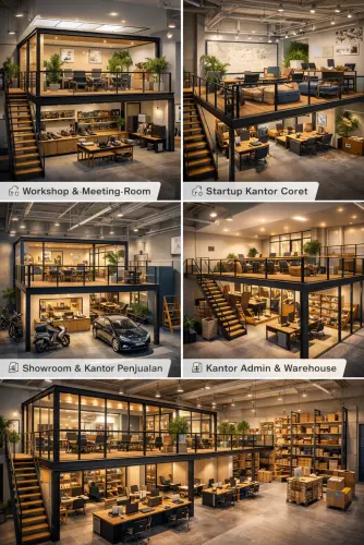 Mezzanine Ruang Kantor di Sepatan